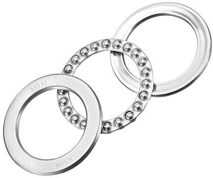 Kozelo 1pcs 51111 Axial-Rillenkugellager - [55mm x 78mm x 16mm] Chromstahl Miniatur-Axiallager mit Unterlegscheibe für den Einsatz in Werkzeugmaschinen