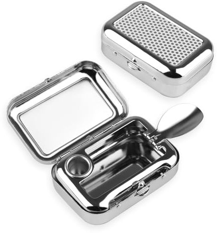 2 Stück Taschenaschenbecher, Taschenaschenbecher Geruchsdicht, taschenaschenbecher für Unterwegs, Aschenbecher für Unterwegs, Reiseaschenbecher, Aschenbecher To Go für Reisen, Camping