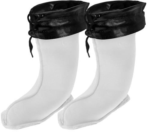 PACKOVE Doublure De Botte Avec Manchette Tricotée Doublure De Botte De Pluie Chaude Chaussettes De Bottes Isolées Doublures De Bottes De Neige Semelle Intérieure De Remplacement Pour