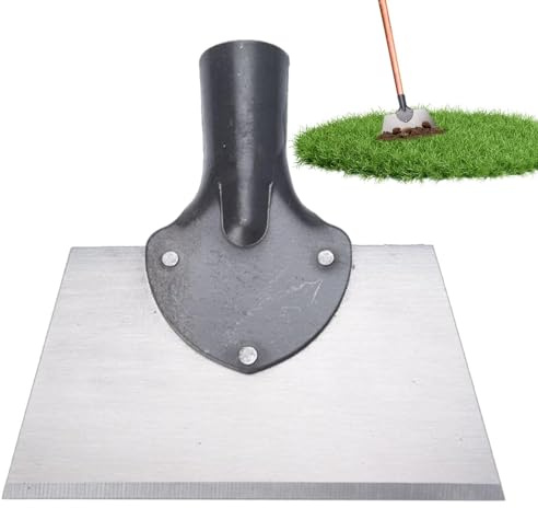 COMFOLIVING Pelle plate pour désherber, pelle de jardin, pelle à bords plats pour nettoyage de jardin | Pelle de plantation d'extérieur pour pelouse, creusement, déglaçage, mousse et lutte contre les