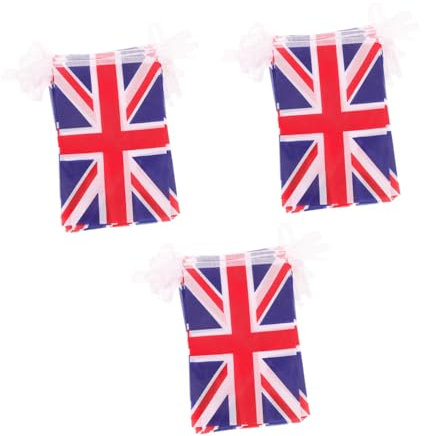 Happyyami England Flaggen Banner Britische Party Deko Für Garten Balkon Und Events Für Sportveranstaltungen Und Feierlichkeiten Einfache Handhabung Und Vielseitige Anwendung