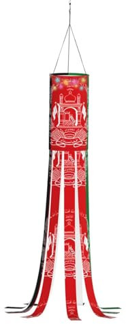 Halloween-Windsack mit Flagge von Afghanistan, festliches Herbst-Dekor, Geister-Design, Outdoor-Geister-Dekorationen