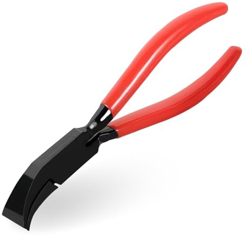 PRITOK Pinza piegatrice a 45° in lamiera: strumento di piegatura con manico antiscivolo, larghezza 22 mm, per piegatura e levigatura di lamiere e attrezzi durevoli (rosso)