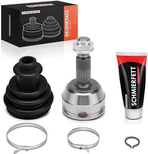 Frankberg Gelenksatz Antriebswelle Vorderachse Kompatibel mit Fiesta Kasten J3 J5 1.3L-1.8L 1996-2003 Escort VI Cabriolet ALL 1.4L-1.8L 1995-2000 Replace# 92AG3K183BA