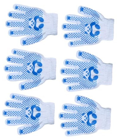 Yardwe Bequeme Kinder-schutzhandschuhe 3 Paar Angenehm Zu Haltende Handschuhe Für Jungen Und Mädchen Unisex-sicherheits-arbeitshandschuhe