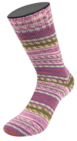 LANA GROSSA Landlust die Sockenwolle | Garn aus Merinowolle in verschiedenen Farben | Handstrickgarn aus 80% Schurwolle (Merino) & 20% Polyamid | 100g Wolle zum Stricken & Häkeln | 420m Garn FB 611