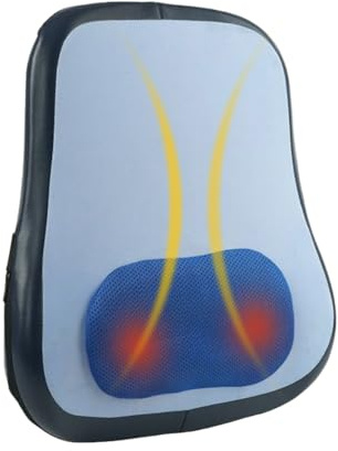 Masseur de cou et de dos avec chaleur, masseur électrique du dos – Coussin de massage électrique sans fil pour soulager les muscles profonds pour femme, mari, maman, homme, chaise, siège de voiture