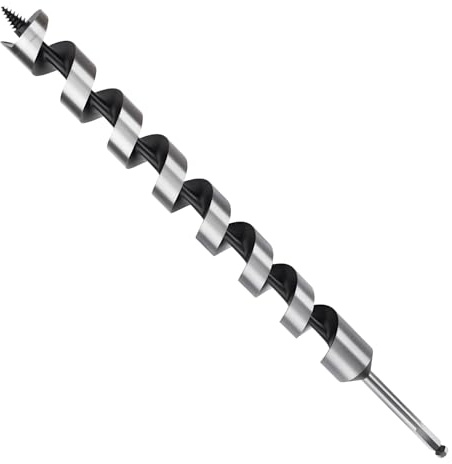 MOXPIFY 32mm Wood Auger Drill Bits 460mm Long, Timber Drill Bits | Hex Shank, Extra Long Wood Drill Bits For Woodworking (32mm x 460mm)