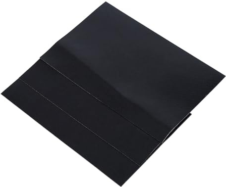 BAFOVY Bootsreparaturset, PVC-Material, Einfach zu Verwendendes Pannenreparaturset, Ideal für Schlauchboote und Kajaks, 3 Flicken, Darunter Schwarz, Rot und Grau (Black)