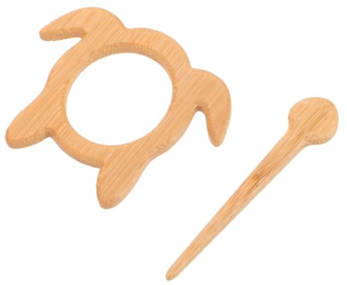 PartyKindom Broche Animal en Bois Vintage et Décorative, Épingle à Châle en Bois Finition Soignée, pour Occasions Spéciales et Fêtes, Pince à Col de Cardigan Élégante