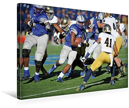 Premium Textil-Leinwand 45 x 30 cm Quer-Format Touchdown - American Football | Wandbild, HD-Bild auf Keilrahmen, Fertigbild auf hochwertigem Vlies, Leinwanddruck von Renate Bleicher