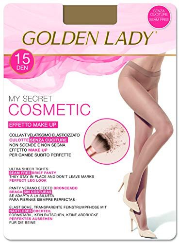 Golden Lady Mysecret 15 Cosmetic Collant, Donna, Trasparente (Melon 001a), Large (Taglia produttore:4-L)