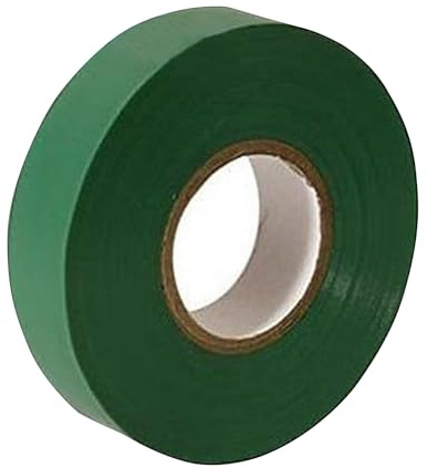 Dapetz ® Green Electrical Tape, 18mm x 33m, Flame Retardant Strong Self-Adhesive PVC Insulation Tape for Insulating, Repairing and Protecting Electrical Wires