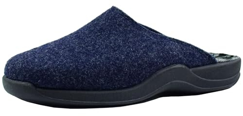 Rohde 2309 Vaasa-D Schuhe Damen Hausschuhe Pantoffeln Weite G, Größe:41 EU, Farbe:Blau