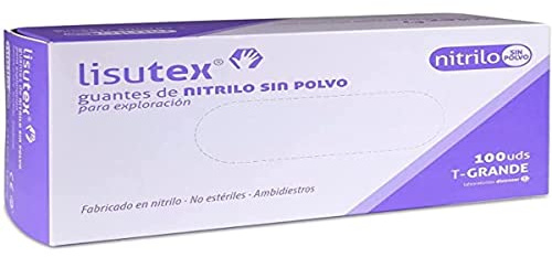 LISUTEX Vinyl-Handschuhe, puderfrei, 100 Stück, Größe L