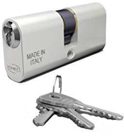 Omec 140/03 L Cilindro Ovale All, grigio, 27 x 27, 54 mm