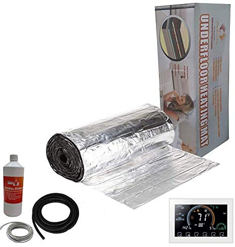 Nassboards Premium Pro Elite - Electric Underfloor Pro Elite Foil Heating kit 150w - 20m² - White Smart WiFi Thermostat