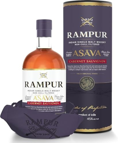 RAMPUR - Asava Single Malt - Whisky - 45% Alcool - Origine : Iden - Bouteille 70 cl