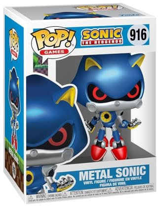 Funko Pop! Games: Sonic The Hedgehog - Metal Sonic The Hedgehog - Figura in Vinile da Collezione - Idea Regalo - Merchandising Ufficiale - Giocattoli per Bambini e Adulti - Games Fans