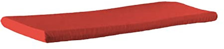 MyVorrei Sitz- oder Rückenkissen für den Innenbereich, abnehmbarer Bezug mit Reißverschluss 40 x 90 cm, Bezug aus 100 % Baumwolle, Dicke 4 cm