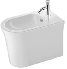 Bidé de pie Duravit Tulip blanco 370x580mm, 000, 2293100000, Color: blanco