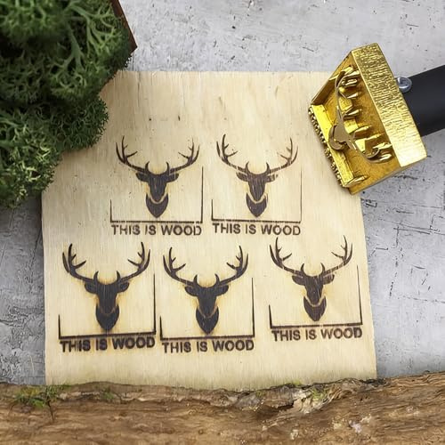 Branding Eisen für Holz Custom Logo Branding Eisen Personalisierte Metall Marke Stempel Branding Eisen von Handarbeit (2,5 x 2,5 cm)