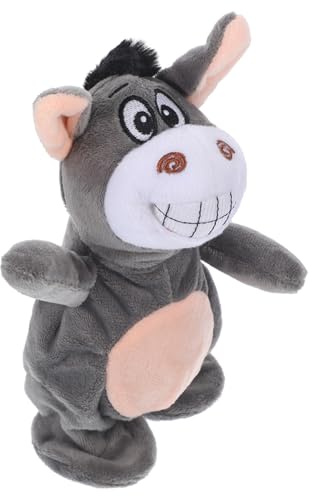 ibasenice Asino Parlando Giocattolo Elettronico Interattivo Peluche per Ragazzo Ragazza Giocattolo Peluche Ripetitore Vocale con Testa Scuotimento Educativo per Apprendimento Precoce