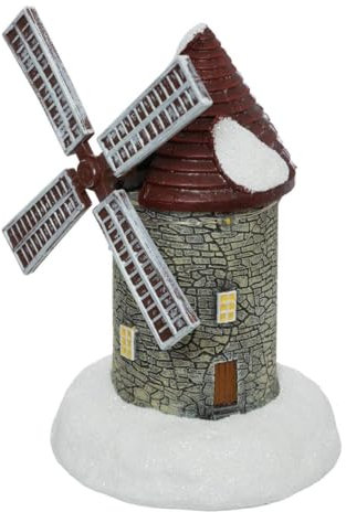 Feeric Lights et Christmas - Village Lumineux Moulin 4 LED h.15cm