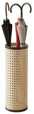 Xilin-872 Schirmständer Imitation Rattan Umbrella Stand, Round Umbrella Holder, Home Umbrella Stand, Hallway Reception Furniture, Porch Decor Rack Regenschirmständer(Color:Yellow-A)