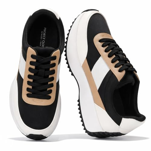 Womens Sneakers Memory Foam - Lightweight Lace Up Shoes for Women 2026