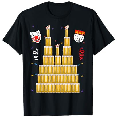 Ming Kölle Alaaf Karneval Fasching Kölner Dom Kölschglas T-Shirt