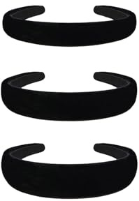 Shirene Schwarzer Samt Stirnb채nder,3 Pcs Haarreifen Damen Einfaches Haarreif Breit Mittel und D체nn Stirnband Damen f체r f체r M체tter und Gute Freunde Verwendet Werden