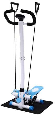 Fitness Stepper, Ejercicio Stepper Fitness Stepper con manillar, para el hogar, oficina, sala de estar, gimnasio, 29 x 39 x 110 cm