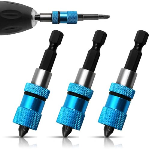 3 pieces drywall bit, drywall screwdriver, plaster screws, rigypsum bit, magnetic quick change bit holder, 1/4 inch hex shank drywall attachment for cordless screwdrivers and hand drills