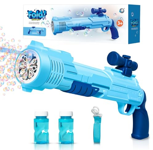 Panamalar Pistola a Bolle per Bambini, Macchina Bolle di Sapone 10000+ Bolla con Luce, Automatic Creatore di Soffiatori di Bolla per Esterno Festa Matrimonio Regalo Giardino, Pistola Sparabolle