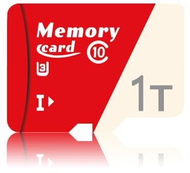 Hcnzdwe Carte Micro de 1024Go Jusqu’à 100 MB/S, Carte mémoire avec Carte vidéo TF Full HD A2 Class10 U3 V30 pour Smartphones, tablettes, Drones -ZF1024Go