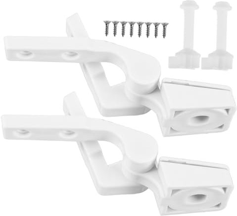 Kit Cerniera per Tavoletta Wc in Abs Bianco, 1 Paio