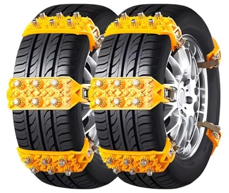 Cadenas Nieve para Volvo 264 1974-1984,10 Cadenas Antideslizantes - Material Sintético Resistente, Instalación Rápida, Para Hielo/Nieve/Barro, Duraderas