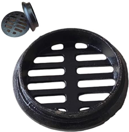 RTVGNSZSJL Floor Drain Cover 2in 6in 8in Cast Iron Round Grate Cover Connects To Drain Pipes，Sewer Grate Small Drainage Grate Cover For Yard Garden Farm(110mm/4.3in)