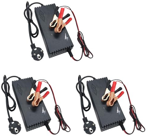 Uikdjgu 3X 14,6V 10A Lifepo4-Laddare Järnfosfatbatteriladdare för 12,8V 4S Litiumjärnfosfatbatteripaket EU-