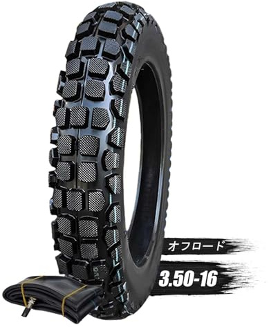 3.50-16 Pneu Moto Tout-Terrain avec Composé Caoutchouc Premium 3.50/16 Motif Aggressif et 3 50 16 Pneu à Chambre avec Intérieur pour Motos Enduro et Dual-Sport
