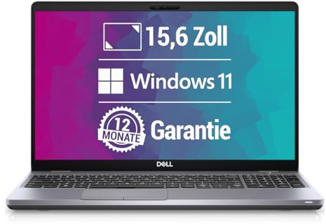 Dell Ordenador portátil Latitude 5510 15,6 pulgadas Full HD Intel Core i5-10310U@ hasta 4,4 GHz 16 GB 512 GB SSD con Windows 11 Pro y software antivirus gratuito, incluye 12 meses de garantía