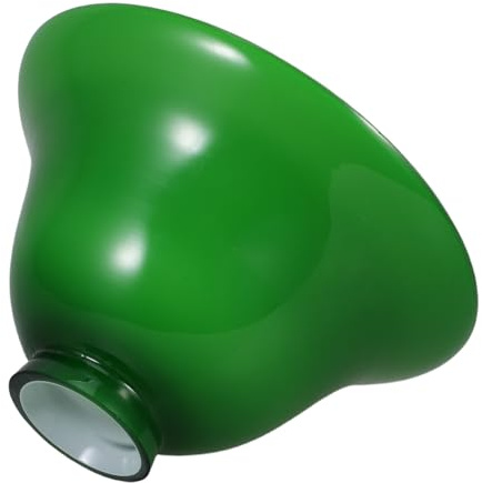 Veemoon Pantalla de Lámpara de Cristal Verde Vintage 4.2 Cm Pantalla Colgante en Forma de Campana para Lámparas de Techo y Pared Decorativa para Comedor y Cocina