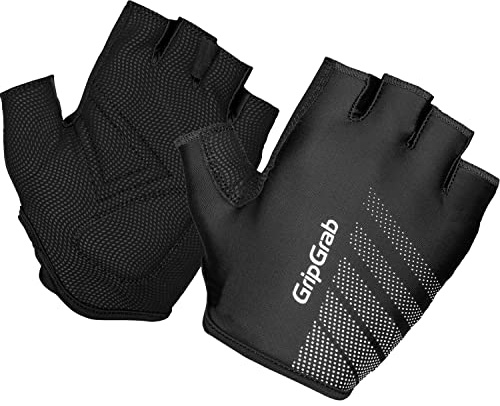 GripGrab Guanti Ride da Ciclismo Estivi con Dita Corte Imbottite Linguette Estraibili Senza Dita Bici da Corsa Sportivi