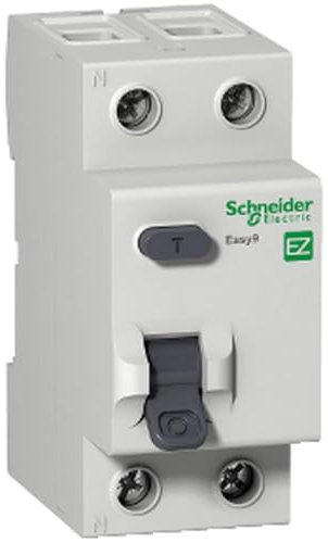 Schneider Electric Easy9 - RCCB Residual Current Circuit Breaker, 2 Pole, Type AC, 63A, 30mA, 230V, EZ9R33263
