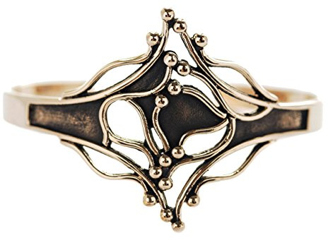 Windalf Mittelalter Armreif ALINA Ø 6.3 cm Vintage Elfen Ornamentik Armschmuck Antik Bronze