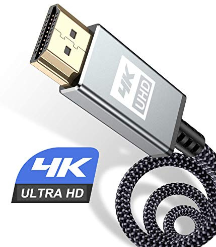 4K HDMI Kabel 4Meter,Sweguard HDMI Kabel 4K @ 60Hz 18Gbps Kurz 50cm Highspeed HDMI 2,0 Kabel Vergoldete Anschlüsse mit Ethernet/Audio Rückkanal, Kompatibel mit Video 4K UHD 2160p, HD 1080p-Grau