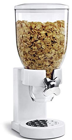 BSTEle Müslispender Kunststoff Einkopf Aufrecht Cornflakes Spender Cerealienspender Geeignet für Getreide, Haferflocken