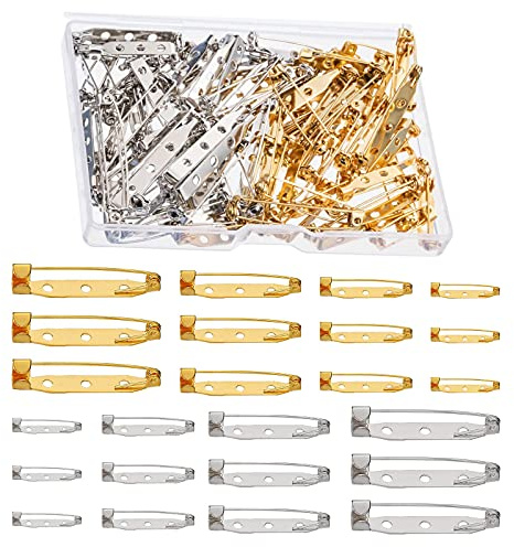 HUAZIZ 200 Pezzi di Spille da Balia Spille Posteriori di Gioiello Spille Metalliche di 25 mm Pins di Sicurezza per Fai da Te, pe Accessori DIY Laurea Regali Artigianato Progetti Gioielli, 4 Taglie
