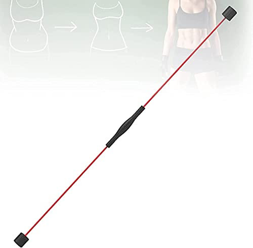 Sport Schwingstab Fitness Swingstick Schwerkrafttrainer zum Trainieren der Tiefenmuskulatur Abnehmbare 160CM vibrierende Fitnessstange, Elastische Körper-Hochfrequenz-Trainingsstange für Pilates, Yo